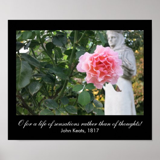 O感覚の人生(Keats引用文) ポスター (正面)