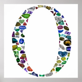 O文字モノグラム ポスター