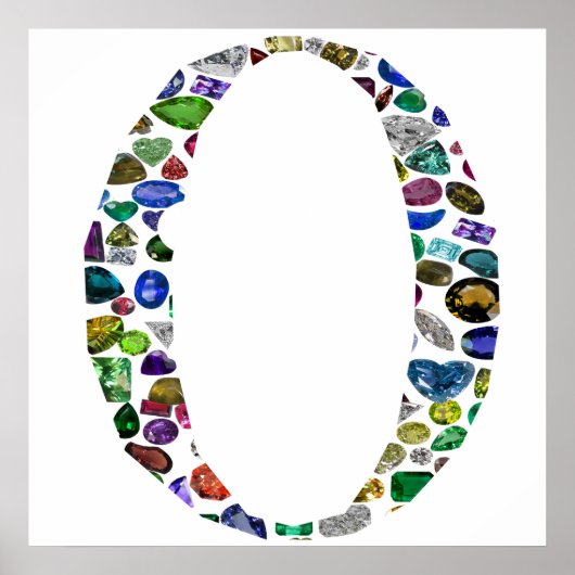 O文字モノグラム ポスター (正面)