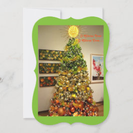 O柑橘類の木の写真フロリダからのクリスマスカード シーズンカード
