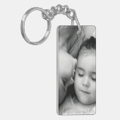 O矩形キーチェーン（両面）のキス キーホルダー (正面左)