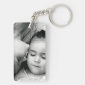 O矩形キーチェーン（両面）のキス キーホルダー (裏面)