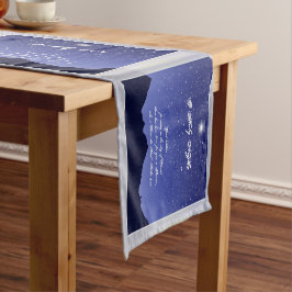 O神聖な夜クリスマスのテーブルのランナー ショートテーブルランナー