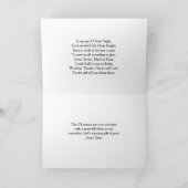 O神聖な夜クリスマスの宗教クリスチャン シーズンカード (内部)