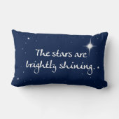 O神聖な夜休日の装飾用クッション-細長い-青 ランバークッション (裏面)