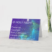 O神聖な夜挨拶状 シーズンカード (裏面)