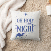 O聖なる夜でラクダをリバーシブル クッション (ブランケット)