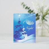 O聖なる夜のカスタムクリスマスハガキ シーズンポストカード (スタンド正面)