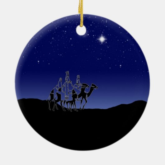 O聖なる夜のクリスマスの飾り セラミックオーナメント (裏面)