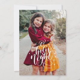 O聖なる夜のクリスマスフォトカード 招待状