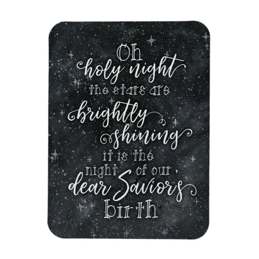 O聖なる夜のクリスマスマグネット マグネット (縦)
