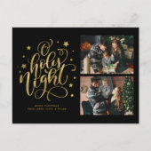 O聖なる夜のスクリプファンシート2フォトコラージュ シーズンポストカード (正面)