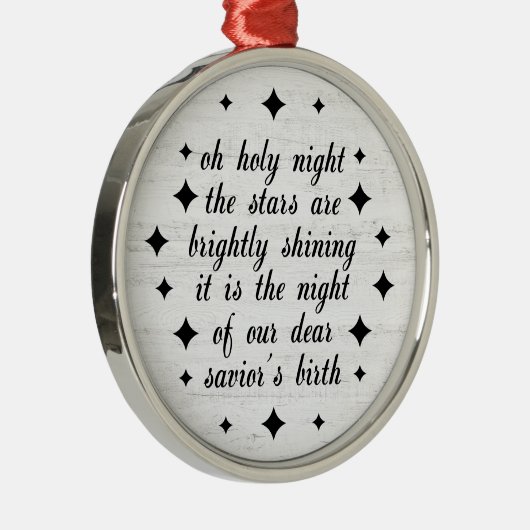 O聖なる夜の宗教的なクリスマスメタルオーナメント メタルオーナメント (右)