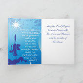 O聖なる夜の聖書の聖句イザヤ9:6クリスマスカード シーズンカード (内部)