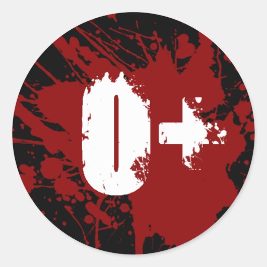 O血前向き式寄贈ヴァンパイアゾンビ ラウンドシール (正面)