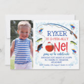 O魚同盟国1つの誕生日の招待 招待状 (正面)