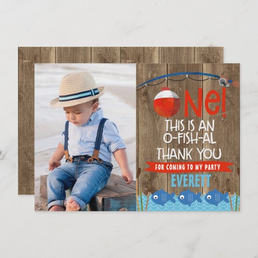 O魚同盟国1の写真のサンキューカード サンキューカード (正面/裏面)