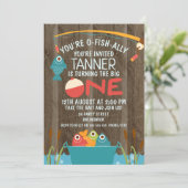 O魚同盟国1の採取の第1誕生日の招待状 招待状 (スタンド正面)