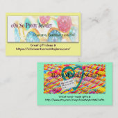 o0oのそうかわいらしいジュエリー-紀元前のILoveMyKnitsNCrafts 名刺 (正面/裏面)