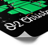 O2クリスマスツリー呼吸セラピストクリスマスライト ポスター (角)