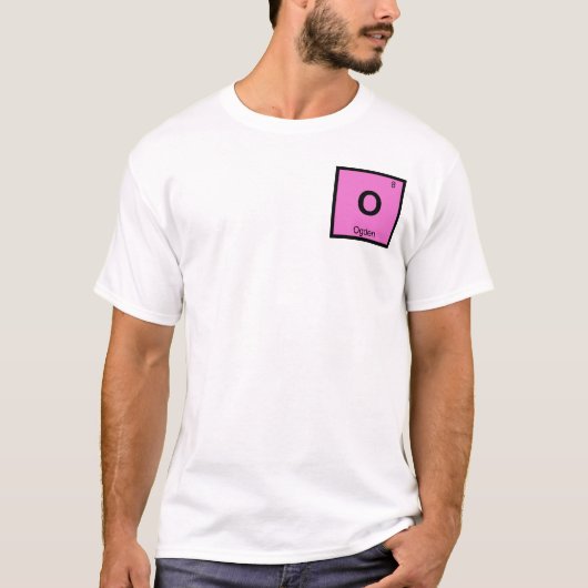 O - オグデン ユタ州 化学元素周期表 シンボル Tシャツ (正面)
