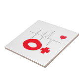 O+ファンキー血液型ハート率 タイル (側面)