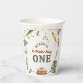 O – フィッシュアリー誕生日紙カップ 紙コップ (裏面)