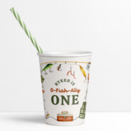 O – フィッシュアリー誕生日紙カップ 紙コップ