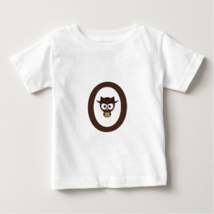 O – フクロウ ベビーTシャツ