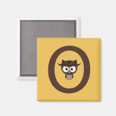 O – フクロウ マグネット (正面/裏面)