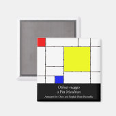 O(ボエ) – マグオaモンドリアン磁石 マグネット (正面/裏面)