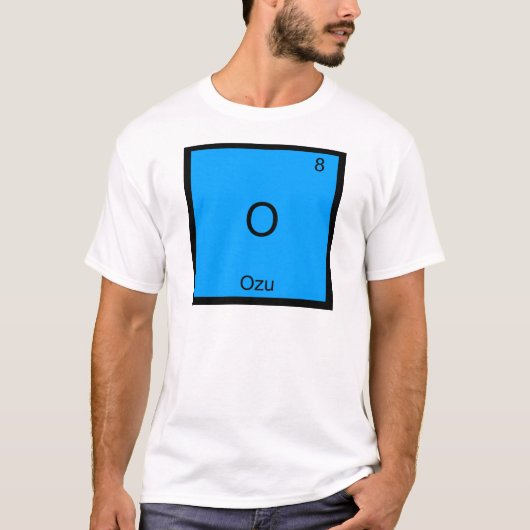O – 大洲化学おもしろい素子シンボルTシャツ Tシャツ (正面)