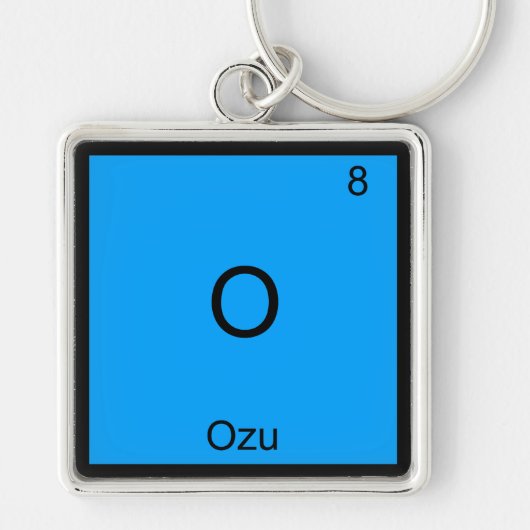 O - 小津 おかしな化学元素記号 Tシャツ キーホルダー (正面)