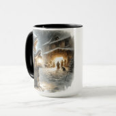 O、来すべてのYe忠実なクリスマス・コーヒーのマグカップ マグカップ (正面左)