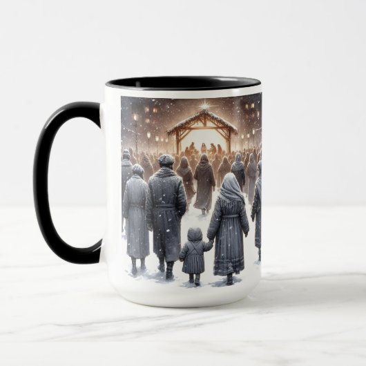 O 来 All Ye Deady Christmas Coffee Mug マグカップ (左)