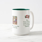 O 来All Ye忠実なHymn 2トーンのコーヒーマグ ツートーンマグカップ (正面右)