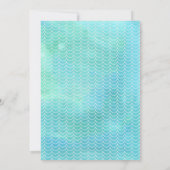 O-素朴Fish-Alの最初の誕生日パーティーの招待状 招待状 (裏面)