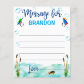 O – 魚 – 同盟国、行った魚釣り時間カプセルアドバイスカード (正面)