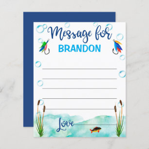 O – 魚 – 同盟国、行った魚釣り時間カプセルアドバイスカード