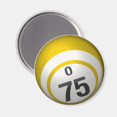 O 75ビンゴボール磁石 マグネット (正面/裏面)