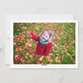 O All 来 Ye Deady Family Photo Christmas シーズンカード (裏面)