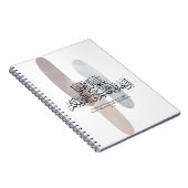O Believers – Elegant Arabic Calligraphy Wall Art  ノートブック (右側)