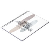 O Believers – Elegant Arabic Calligraphy Wall Art  ノートブック (左側)