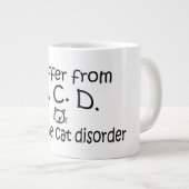 O.C.D.強迫性猫障害コーヒーマグ ジャンボコーヒーマグカップ (正面右)