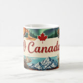 O Canada Collage – Vintage Patriotic  コーヒーマグカップ (中央)