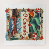 O Canada Collage – Vintage Patriotic jigsaw puzzle ジグソーパズル (横)