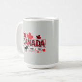 O Canada Strong & Free Moose ID1314 コーヒーマグカップ (正面左)