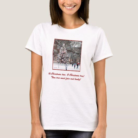 "O Christmas Tree" レディースTシャツ Tシャツ (正面)