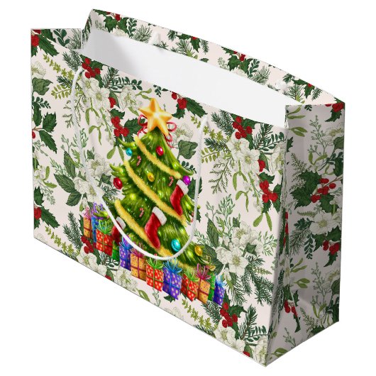 O Christmas Tree Large Gift Bag ラージペーパーバッグ (裏面アングル)