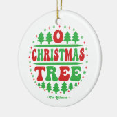 "O Christmas Tree" Personalized Holiday Photo セラミックオーナメント (左)